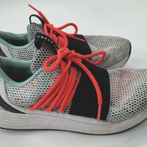 Under Armour Shoes Womens 9 Breathe Lace up White Running Sneakers 3019973-100